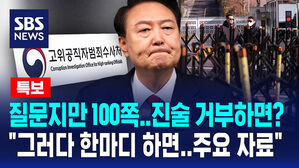 [뉴스특보] 윤 질문지 100쪽, 진술 거부하면?&hellip;"그 자체로 수사 자료"