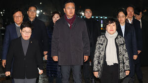 여, 헌재 찾아 '내란죄 제외 윤 탄핵안' 심리 중단 요구