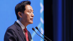 2025년 서울시 신년인사회에서 환영사 하는 오세훈 시장(사진=연합뉴스)