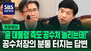 [현장영상] "윤 대통령 측도 공수처를 놀리고 있는데!" 질타에 공수처장의 답답한 답변은..