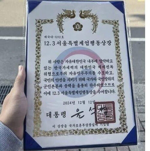 "계엄행동상장은 가짜입니다" (사진=SNS 캡처, 연합뉴스)