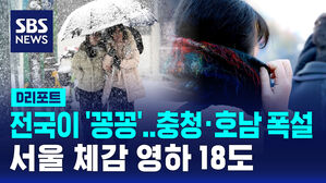 [D리포트] 강추위 절정, 서울 체감 영하 18도&hellip;충청&middot;호남 폭설
