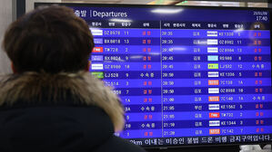 눈보라 몰아친 제주&hellip;국내 &middot; 국제선 항공편 무더기 결항
