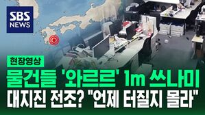 [영상] 난카이 대지진 전조? 건물 흔들 거리더니 진열된 상품들이 우수수 "언제 터질지 모른다"