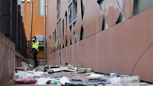 불법폭력사태 발생한 서부지법