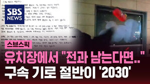 [스브스픽] "전과 남는다면" 법원 침입 청년의 수기?…구속 기로 절반이 '2030'