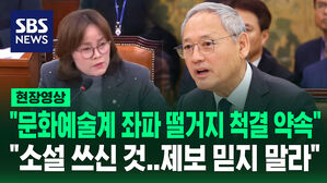 [현장영상] "문화예술계 좌파 떨거지 척결 약속" 의혹 제기에 "소설 쓰신 것&hellip;제보 믿지 말라"