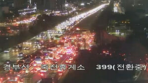 경부고속도로 죽전휴게소 인근서 버스 4대 추돌&hellip;13명 부상