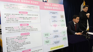 미등기 사정토지 정비방안 발표하는 유철환 위원장