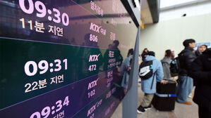한국철도공사(코레일)가 전국적인 폭설과 한파로 인한 안전 확보를 위해 28일 경부고속선과 호남고속선, 강릉선, 중앙선의 KTX를 감속운행 중이라고 밝혔다.