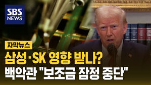 [자막뉴스] 삼성&middot;SK 영향 받나?...백악관 "보조금 잠정 중단"