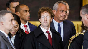 메타의 CEO인 마크 저커버그가 2025년 1월 20일 워싱턴 DC의 미국 국회의사당에 참석하고 있다.(사진=AP, 연합뉴스)