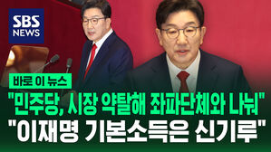[바로이뉴스] "민주당, 시장 약탈해 좌파단체와 나눠" "기본소득은 신기루"