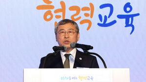 정근식 서울시교육감이 22일 서울 용산구 백범김구기념관에서 열린 '2025년 서울교육 신년인사회'에서 인사말을 하고 있다.(사진=서울시교육청 제공, 연합뉴스)