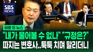 [바로이뉴스] "내가 물어볼 수 없나?" 직접 나서려던 윤석열&hellip;"규정이 뭡니까?" 따지던 변호사 말리더니