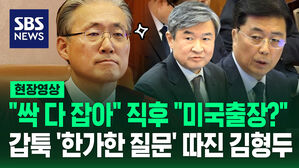 [현장영상] "싹 다 잡아들여라" 직후 "미국 출장은 어떻게?"&hellip;갑툭 '한가한 질문' 따져 물은 김형두