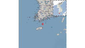 전남 여수 거문도 서남서쪽 바다서 규모 2.2 지진 (사진=기상청 제공, 연합뉴스)