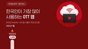 넷플릭스 앱 사용자 1월 1천416만 명&hellip;역대 최대