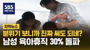 [자막뉴스] 분위기 보니까, 진짜 써도 되네?&hellip;남성 육아휴직자 처음으로 30% 돌파!