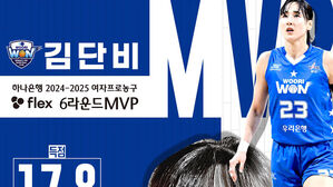 '8관왕' 김단비, WKBL 6라운드 MVP도 수상