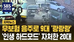 [자막뉴스] 무보험 음주로 9대 '쾅쾅쾅'&hellip;'인생 하드모드' 자처한 20대