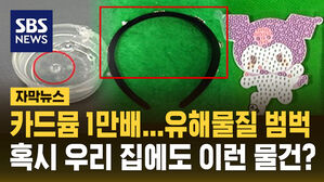 [자막뉴스] '카드뮴 1만 배' 유해물질 범벅&hellip;혹시 우리 집에도 이런 제품이?