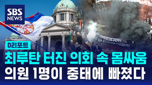 [글로벌D리포트] 최루탄 터진 세르비아 의회&hellip;의원 1명 중태