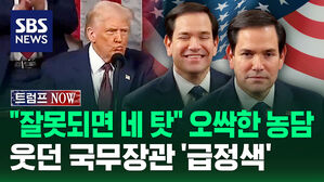 [트럼프NOW] "잘못되면 네 탓" 오싹한 농담..웃던 국무장관 '급정색'