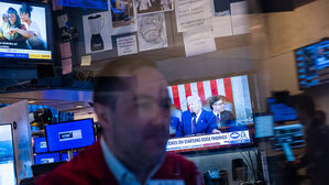 뉴욕증권거래소의 트레이더