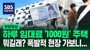 [영상] 천원으로 빵 사 먹으려고 했는데? 집을 하루 임대할 수 있다고? 파격적 '천원 주택' 뭐길래