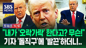 [영상] 트럼프 향해 "계속 오락가락 하시잖아요" 직설하자 '인상 팍'&hellip;"너네만 그렇게 생각해!" 발끈한 트럼프 답변