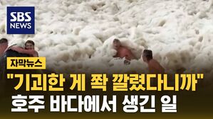 자막 거품 파도