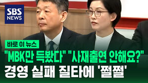 [바로이뉴스] "MBK 배만 불렸네?" "김병주 회장 사재출연은?"&hellip;경영 실패 질타에 '쩔쩔'