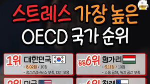 한국인 '스트레스' 세계 최고 수준이다?