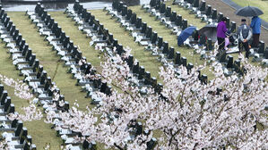 제주4&middot;3 역사 왜곡 비석 옆에 '바로 세운 진실' 안내판 설치