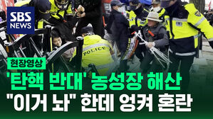 [현장영상] "이러다가 경찰과 시민이 충돌하면 서로 좋지 않아"&hellip;'탄핵 반대' 농성장 해산 "이거 놔" 한데 엉켜 혼란