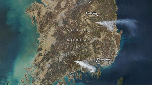 "산불과 사투" 외신도 집중 조명&hellip;NASA, 위성사진 공개