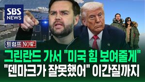 [트럼프NOW] '당일치기' 그린란드 간 밴스 미국 부통령 "덴마크가 잘못했어"&hellip;그린란드 신임 총리 반응은?