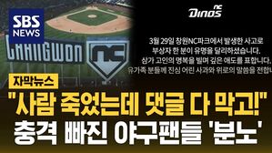 [자막뉴스] "사람 죽었는데 댓글 다 막고!"&hellip;충격 빠진 야구팬들 '분노'