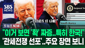 [영상] "악명 높은 한국! 일본!" 콕 집더니 코멘트는 '패싱'..."많이 봐준 거야, 불만 있어?" 관세 선포의 날 '발언 총정리'