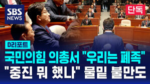[단독] 국민의힘 의총서 "우리는 폐족"&hellip;"중진 뭐 했나" 물밑 불만도 (D리포트)