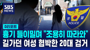[D리포트] "소리 내지 말고 따라와" 길가던 여성 흉기로 협박한 20대 남성
