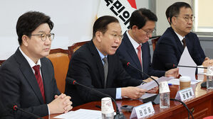 비대위원 회의에서 발언하는 권영세 비대위원장(사진=연합뉴스)