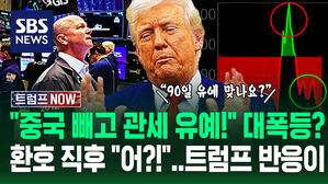 [영상] "관세 90일 유예한대!" '쫙' 오르더니 10분 만에 '충격'&hellip;"절박한 투자자들" 골탕 먹인 '논란' 트럼프에 묻자