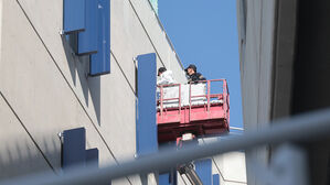 창원NC파크 추락한 구조물 현장 합동 감식(사진=연합뉴스)