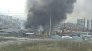 포천 공장 화재(사진=도시교통정보센터, 연합뉴스)