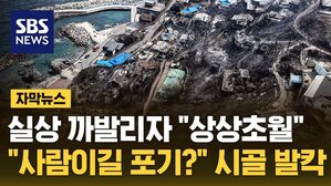 자막 산불 비양심