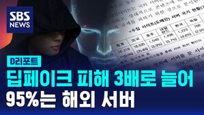 [D리포트] 딥페이크 피해 3배 늘어&hellip;95%는 해외 서버