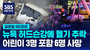 [글로벌D리포트] 뉴욕 허드슨강에 헬기 추락&hellip;어린이 3명 포함 6명 사망