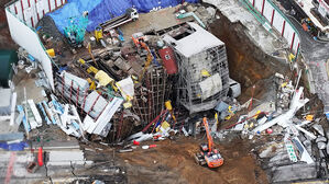 붕괴된 신안산선 공사현장, 작년 말 하루 1천600t 지하수 빼며 작업